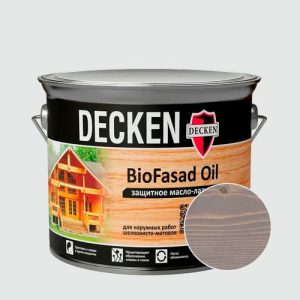 Масло-лазурь DECKEN Bio Fasad Oil Spice Базальт 2,5 л