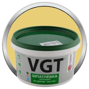 Шпатлевка акриловая по дереву VGT Экстра Сосна 50 кг