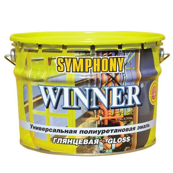 Эмаль полиуретановая Symphony Winner С глянцевая 9 л
