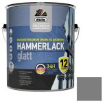Эмаль на ржавчину молотковая Dufa Premium Hammerlack 3-в-1 темно-серая 0,75 л
