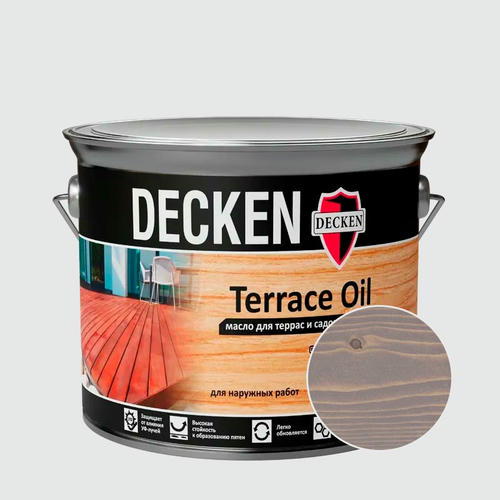 Масло DECKEN Terrase Oil Spice для террас Базальт 2,5 л