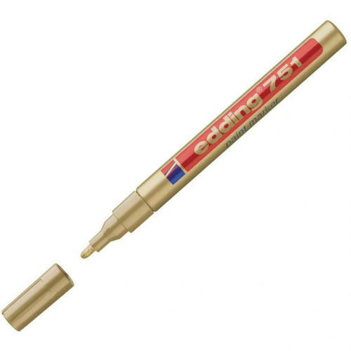 Маркер лаковый Edding E-751/53, золотой, 1-2 мм