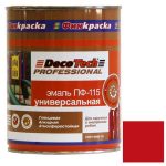 Эмаль DecoTech Professional ПФ-115 Ral 3020 ярко-красная глянцевая 0,9 кг