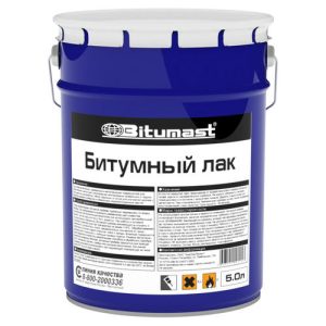 Лак BITUMAST битумный 5л
