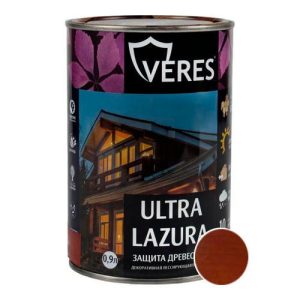Декоративный антисептик VERES Ultra Lazura №3 Тик 0,9 л