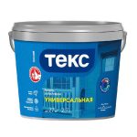 Эмаль универсальная Текс акриловая белая матовая (2,7 л)