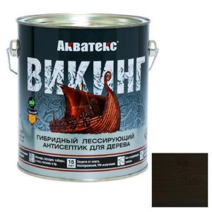 Антисептик для дерева гибридный Акватекс Викинг лессирующий полуматовый Палисандр 0,75 л
