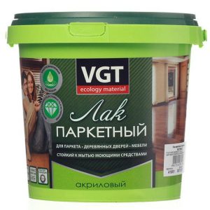 Лак акриловый паркетный VGT глянцевый 0,9 кг