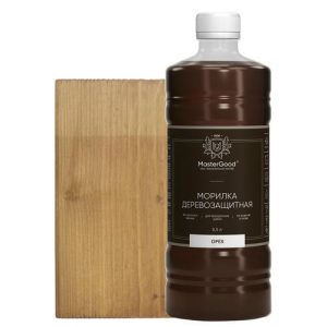 Морилка деревозащитная MASTERGOOD орех 0,5 л