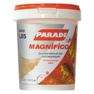 Лак декоративный PARADE Deco magnifico жемчуг 0,9л