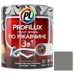 Грунт-эмаль Profilux 3 в 1 по ржавчине серая 0,9 кг