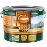 Пропитка декоративная для защиты древесины Pinotex Ultra AWB Калужница 9 л