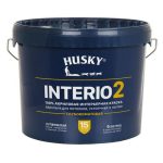 Краска акриловая HUSKY INTERIO 2 для стен и потолков 9л