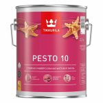 Эмаль универсальная стойкая Tikkurila PESTO 10 матовая База С (2,7л)