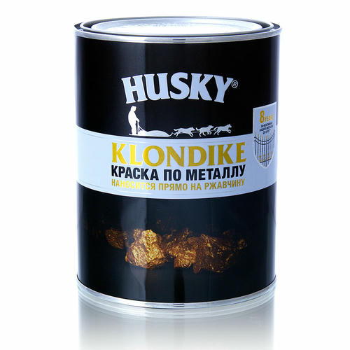 Эмаль с молотковым эффектом бронза HUSKY-KLONDIKE 0.9л — изображение 2