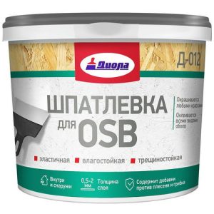 Шпатлевка для OSB Д-012 Диола, 1,5 кг.