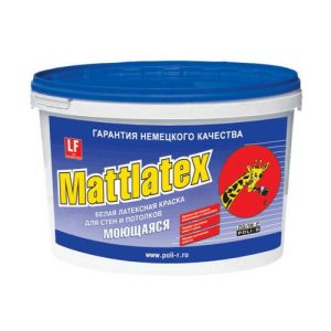 Краска ВД Poli-R Mattlatex латексная для внутренних работ 7 кг 9911