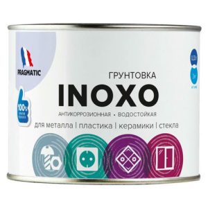 Грунтовка антикоррозионная для металла пластика керамики стекла PRAGMATIC Inoxo 0,33л