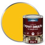 Грунт-эмаль алкидная PROREMONTT 3в1 по ржавчине 0,8 кг желтая