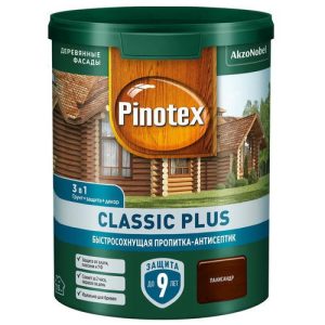 Пропитка-антисептик для древесины Pinotex Classic Plus 3 в 1 Палисандр 0,9 л