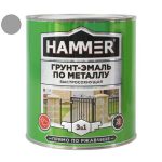Грунт-эмаль по металлу HAMMER 2,7кг светло-серая