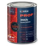 Эмаль термостойкая антикоррозионная Лакра Prof it до 1200С черная 0,8 кг