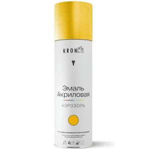Эмаль аэрозольная акриловая Kronbuild spmetcg (металлик; золото), 520 мл