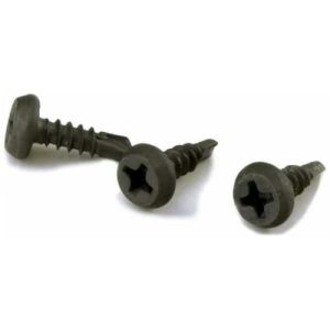 Саморез по металлу Креп-комп клоп черный со сверлом 3,5х11 мм 2000 штук