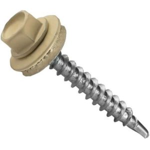 Саморез кровельный Креп-Комп ск511014к 4,8х51 мм Ral 1014 слоновая кость 2000 штук
