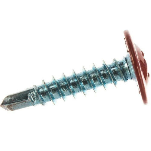 Саморез с прессшайбой Креп-Комп пшс193011 со сверлом окрашенный Ral 3011 4,2х19 мм 1000 штук