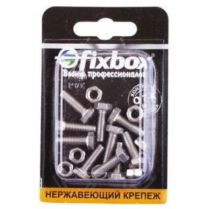 Болт DIN933 М5x16 с гайкой нерж сталь 10шт