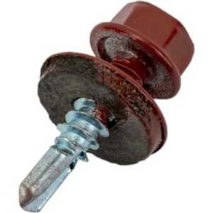 Саморез кровельный Креп-Комп RAL3009 оксидно-красный 4,8х19 мм 250 штук