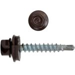 Саморез кровельный Креп-Комп ск358017кф 4,8х35 мм Ral 8017 темно-коричневый 250 штук