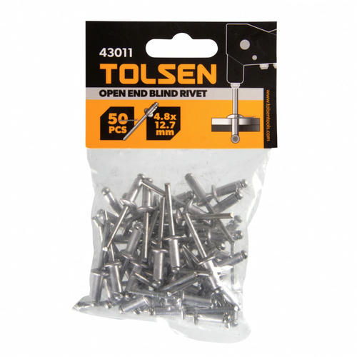 Набор заклепок алюминиевых Tolsen TT43011 4,8х12,7 мм 50 шт — изображение 2