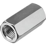 ЗУБР DIN 6334 переходная, M6, 5 шт, оцинкованная гайка