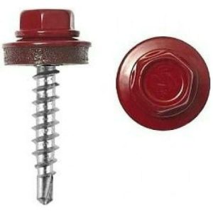 Саморез кровельный Креп-Комп RAL3011 красно-коричневый 4,8х19 мм 250 штук