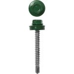 ЗУБР 38 х 4.8 мм, 300 шт., RAL 6002 зеленый лист, СКД саморезы кровельные для деревянной обрешетки Профессионал