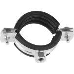 ЗУБР 1 шт., 20-24 мм, оцинкованный, 1/2", оцинкованный хомут трубный с гайкой Мастер