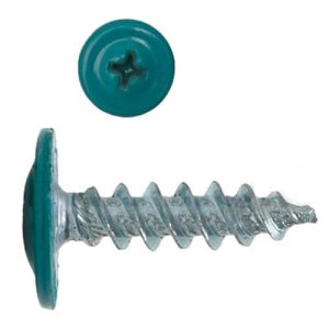 Саморез с пресс-шайбой Креп-Комп RAL5021 острый 4,2х16 мм 1000 шт