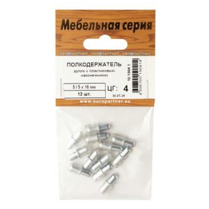 Полкодержатель-дупло 5/5х16мм 12шт