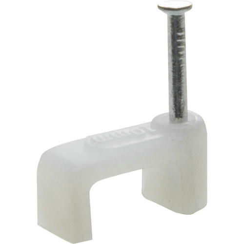 STAYER 4 мм, полиэтилен, 100 шт., скоба-держатель для плоского кабеля