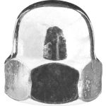 ЗУБР DIN 1587 колпачковая, M8, 5 кг, оцинкованная гайка