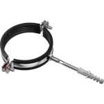 ЗУБР 1 шт., 3", оцинкованный, в комплекте с сантехнической шпилькой и дюбелем, хомут трубный с гайкой Мастер