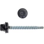 Саморез кровельный Креп-Комп ск707024кф 4,8х70 мм Ral 7024 серый графит 100 штук