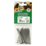 Саморез усиленный 5,0х60мм 10шт TORX 25 антикор покрытие