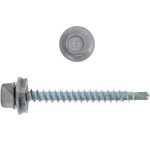 Саморез кровельный Креп-Комп ск357004кф 4,8х35 мм Ral 7004 серый 250 штук