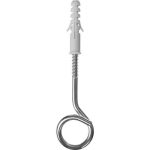 ЗУБР 60 х 12/135 х 8 мм, 15 шт., дюбели распорные в комплекте с шурупом-кольцом ЕВРО