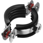 ЗУБР 9 шт., 1", оцинкованные трубные с гайкой, хомуты Мастер