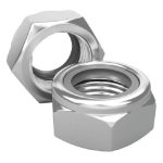 Гайка шестигранная Госкреп со стопорным нейлоновым кольцом, оцинкованная, DIN 985 М5 (20 шт)