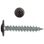 Саморез с пресс-шайбой Креп-Комп RAL8019 острый 4,2х25 мм 500 шт